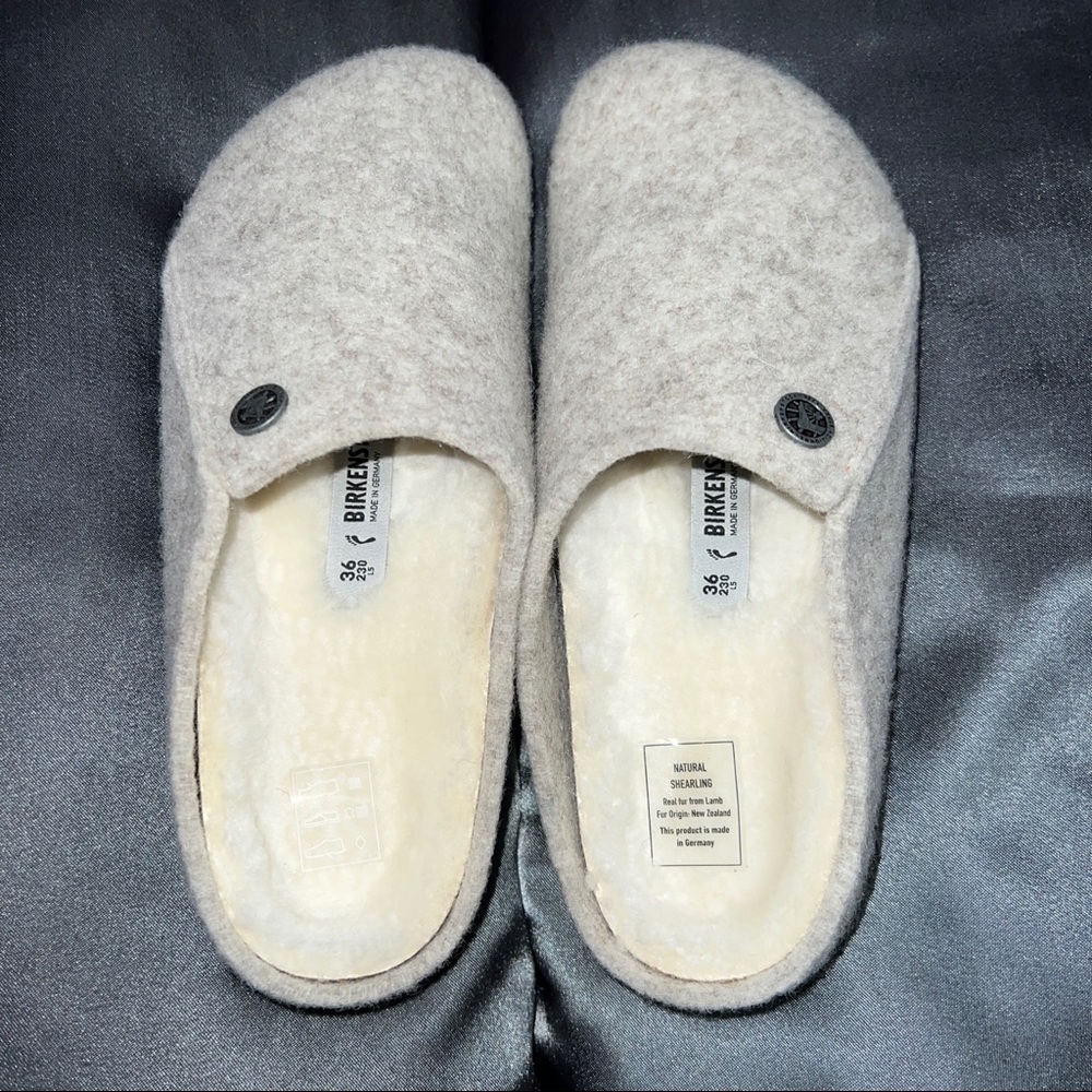 Cream Birkenstock Zermatt Comfort Clog